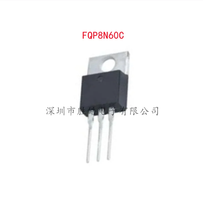 (10PCS)  NEW  FQP8N60C   8N60C    600V   MOS Field Effect Transistor  Straight Into The Iron Head  TO-220   Integrated Circuit