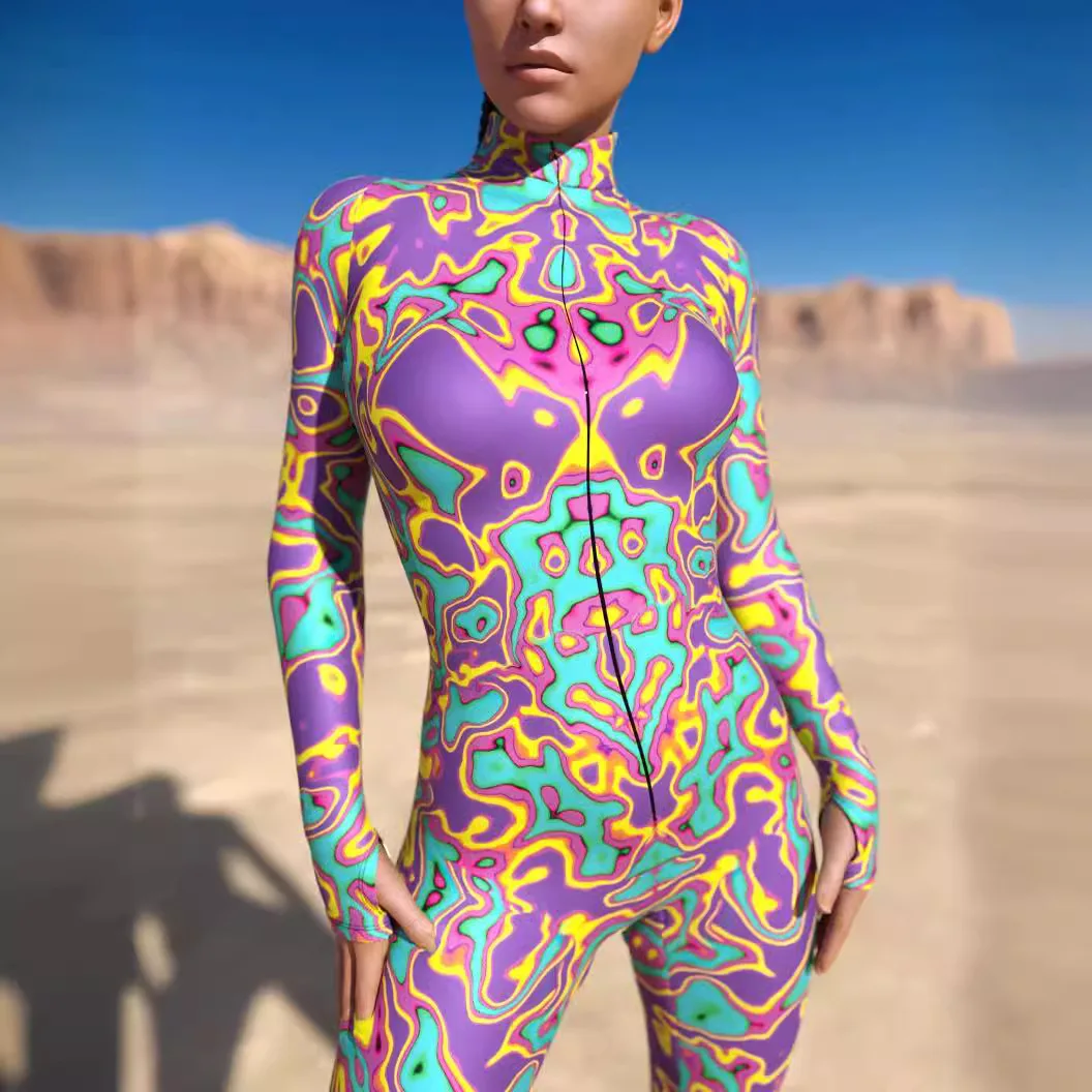 

Women Men Muscle Human Jumpsuit Desert Colours 3D Printing Dress Up Bodysuit Halloween Party Cosplay Costumes Outfit