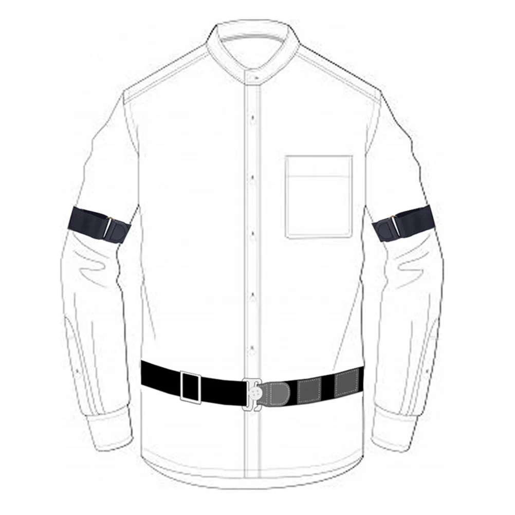 

Shirt Stay Belt Anti-Slip Wrinkle Resistant Adjustable Armband For Men Women Unisex Comfortable Gift Black