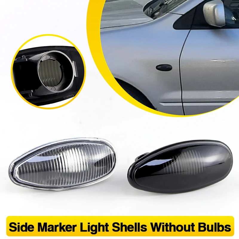 2 قطعة بدون لمبات السيارات الجانب ماركر ضوء قذائف الإسكان لميتسوبيشي أوتلاندر لانسر EVO I-Miev بيجو iOn سيتروين C-صفر