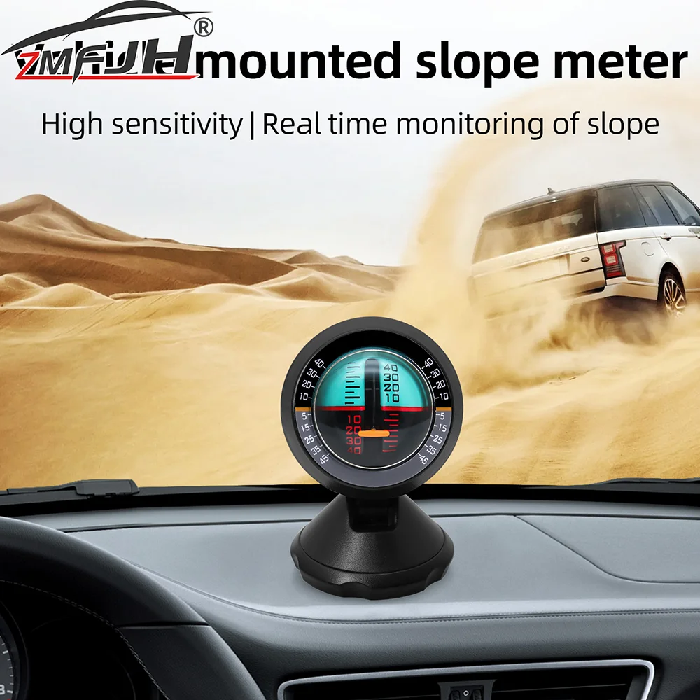 Auto Auto Neigung Meter Tragbare Hochpräzise Neigungsmesser Outdoor Fahrzeug Roll Winkel Pitch Winkel Werkzeug Universal Neigung Meter