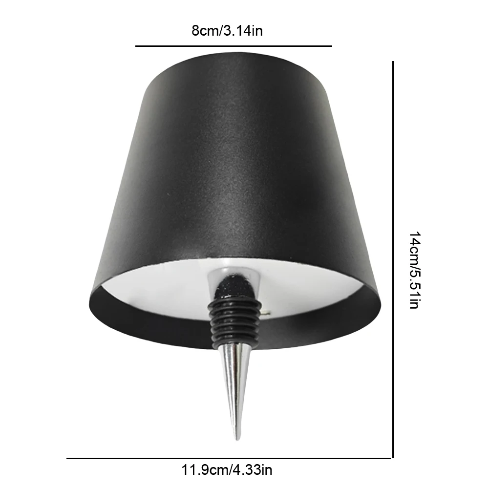 USB recarregável LED Table Lamp, Lâmpada Garrafa sem fio, 3 Temperatura Cor, Cordless Table Lamp, Jantar ao ar livre e Quarto, 2pcs