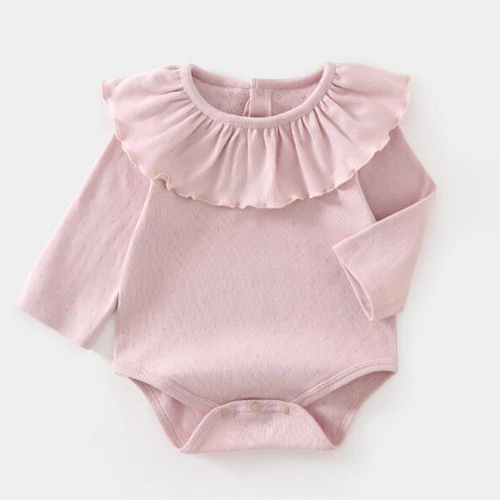 

My First Christmas Baby Girl Romper Cotton Solid Color Fall Winter Long Sleeve Baby Jumpsuit 1st Birthday Infant Clothing