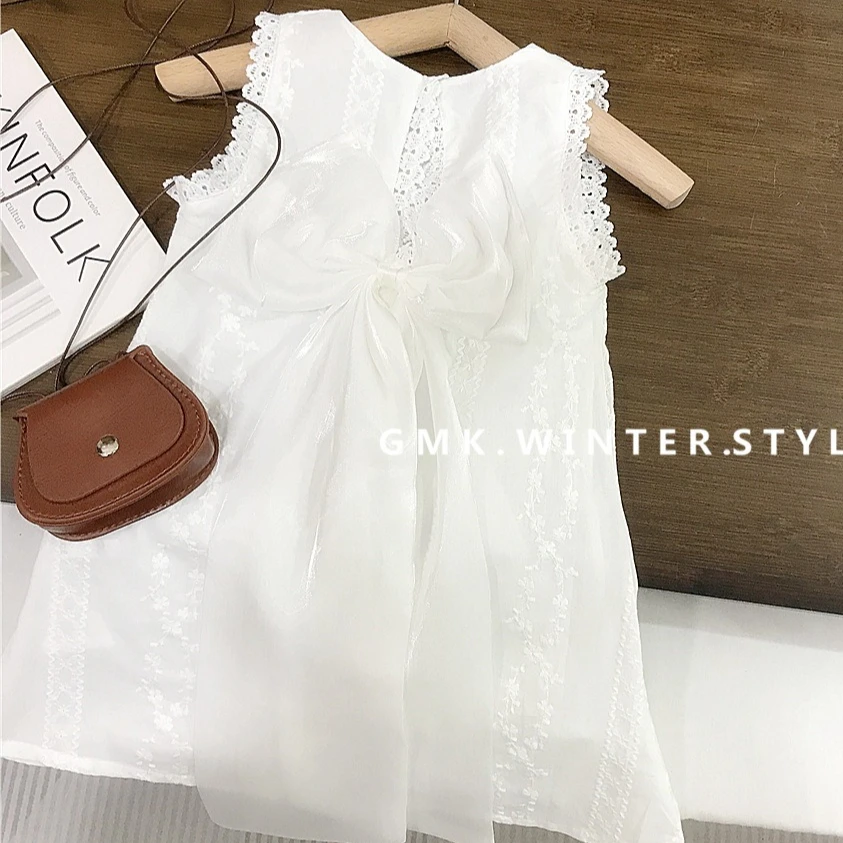 

Girl Skirt 2025 Summer New Children's Clothing Korean Style Girl Baby Fashion Sleeveless Princess Dress Casual Simple Daily