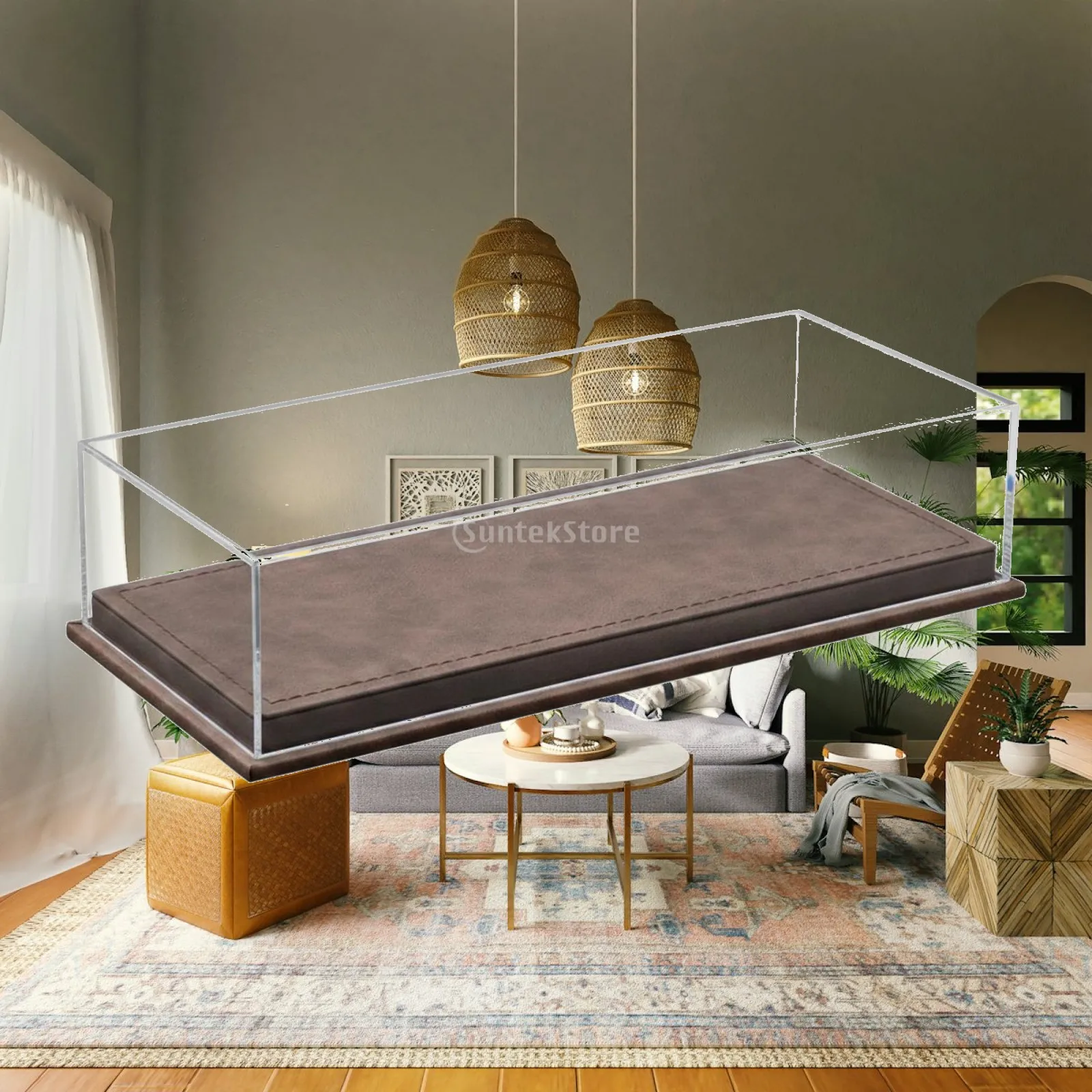 1:64 Diecast Display Case Dustproof Acrylic Model Car Display Box Transparent 1:64 Scale Car Case for Collectors, Desk, Cabinets
