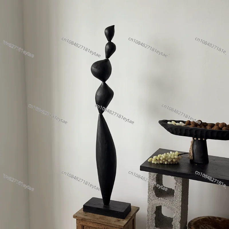 Fiberglass Reinforced Plastic Statues Modern Simple Large Floor-standing Living Room Statues Luxury Creative Entrance Hall Decor
