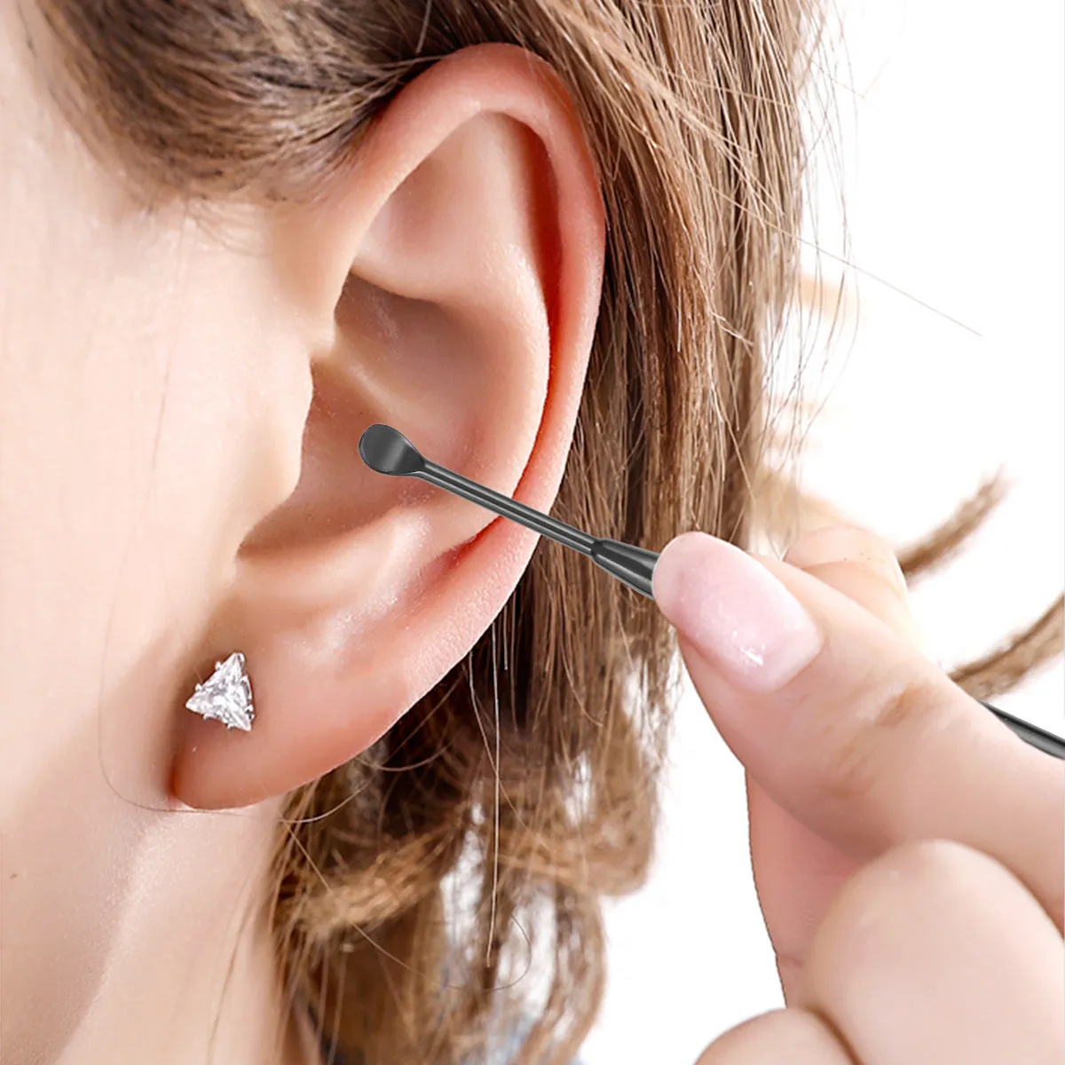 

Набор из 3-х профессиональных ухочисток из нержавеющей стали для удаления сухого и влажного ушного воска: легкое и безопасное управление