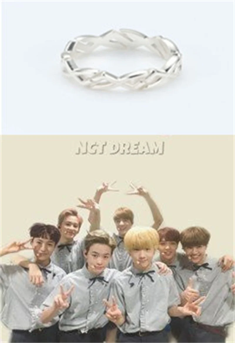 KPOP Fashion Simple NCT Dream Rings Jewelry 8th Anniversary for Women Men Anniversary Fan Gifts