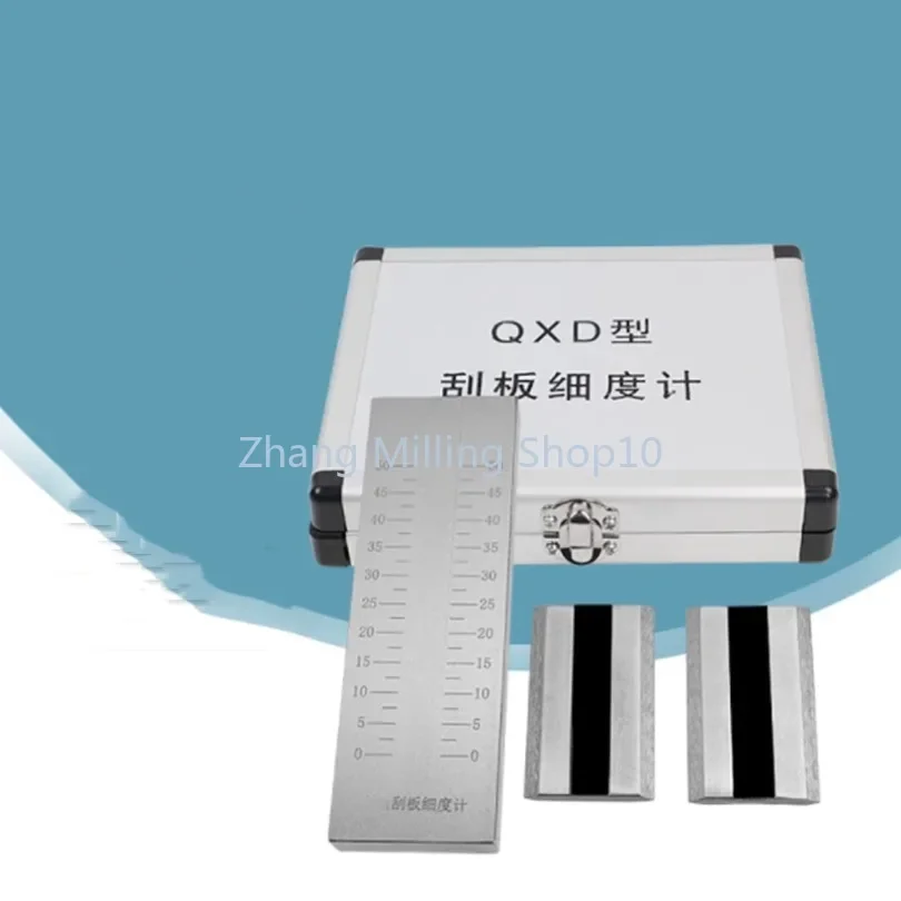 

QXD Stainless Steel Scraper Fineness Meter Single Groove Fineness Plate Fineness Gauge 25/50/100/150um 1pc