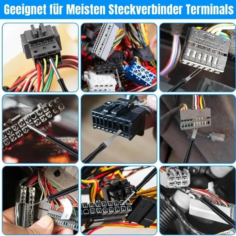 41/59Pcs New Terminal Removal Tool Kit Car Electrical Wire Connector Pin Extractor Plug Depinning Tools Auto Wiring Repair Set view 6
