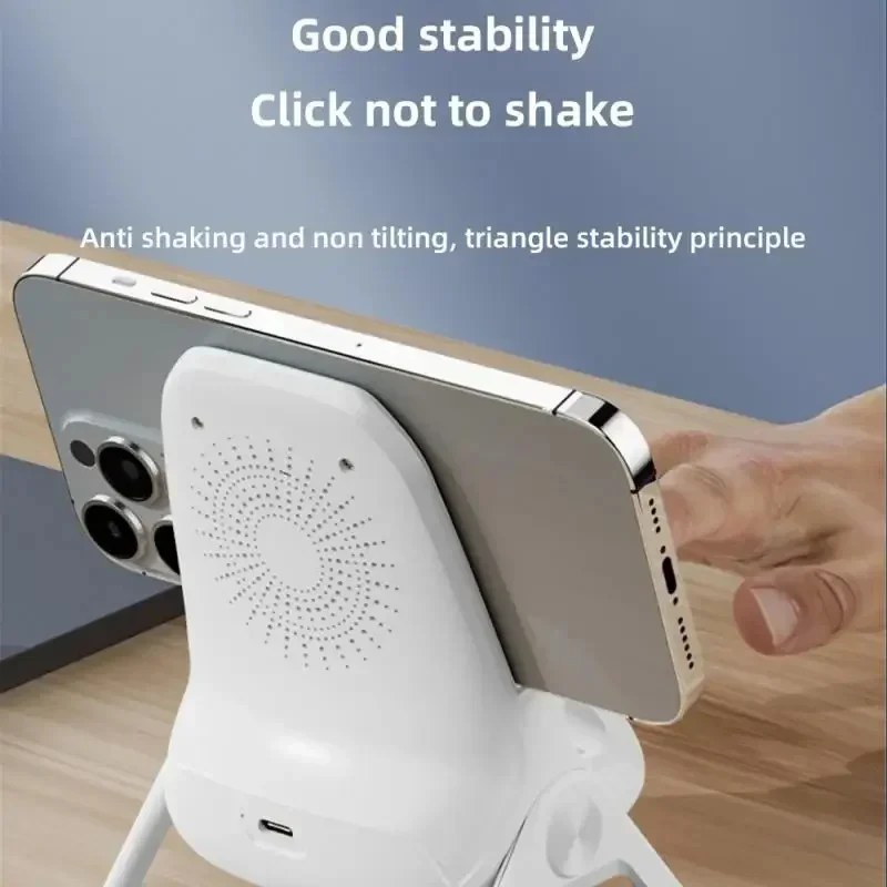 15W Wireless Charging Phone Holder For iPhone 13 14 15 Pro Max Samsung S23 S22 Xiaomi mi 13 14 Fast Charging Dock Station