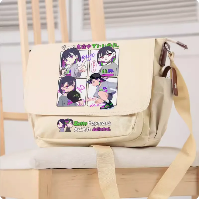 

Anime Zutto Mayonakade Iinoni Crossbody Canvas Bags School Bag Unisex Messenger Bag Fashion Shoulder Bag 2437