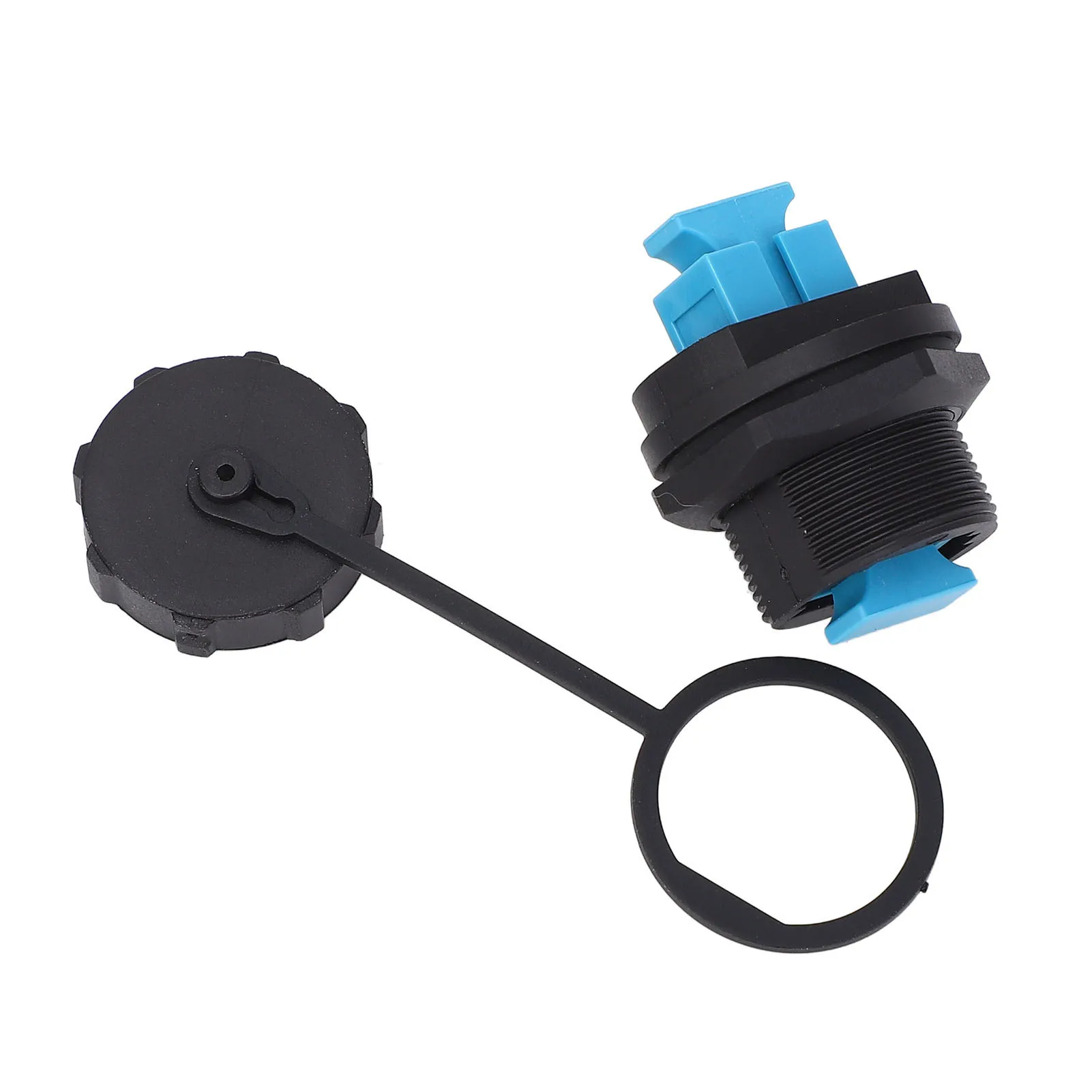 SC Panel Mount Adapter Single Mode SC Panel Mount Connector Versatile E13 Threaded Connection PA66 with Dustproof Cover for LAN