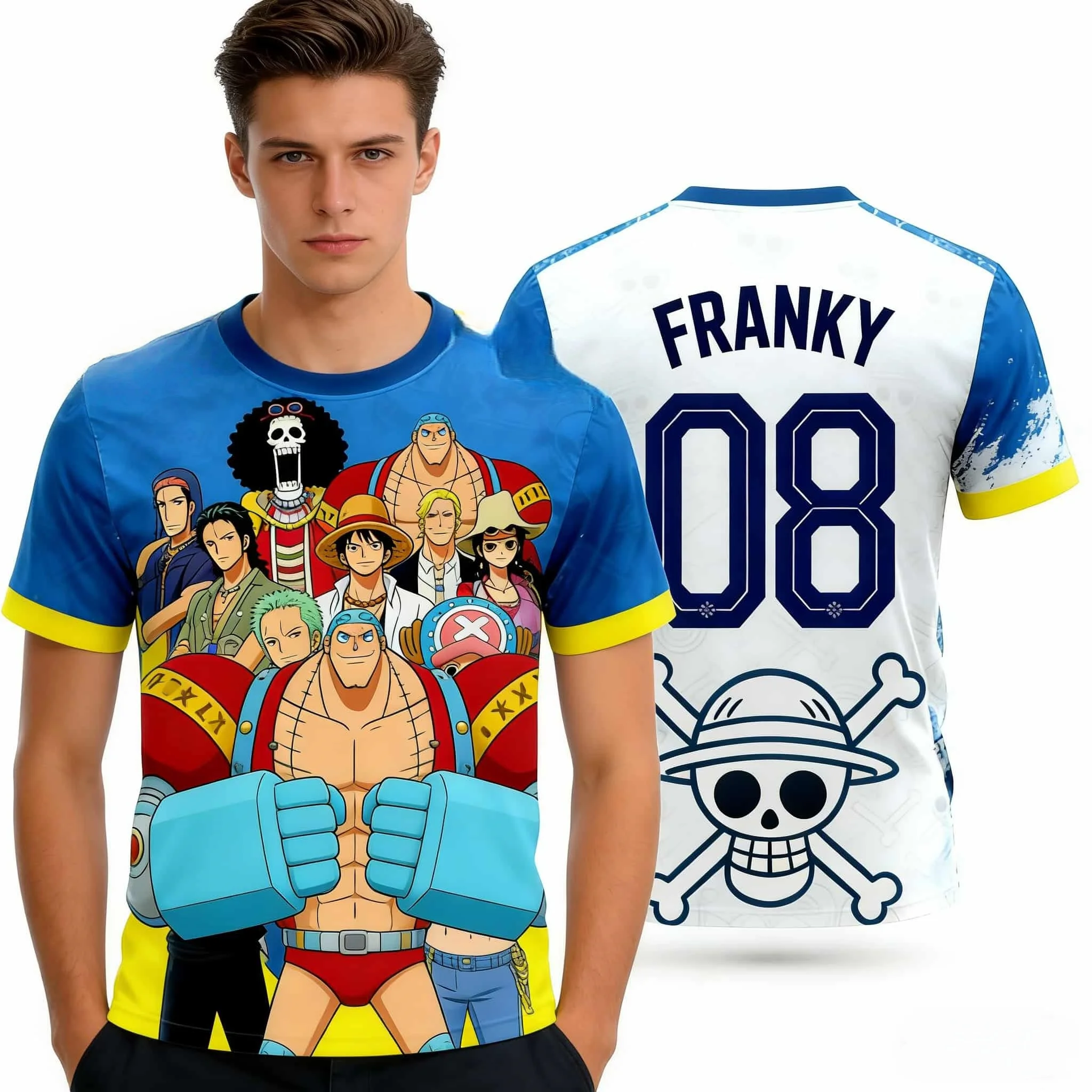 Camiseta Deportiva de Verano 2026 con Estampado 3D del Tema del Grupo de Sombreros Franceses 08, Transpirable y de Secado Rápido para Niños y Niñas