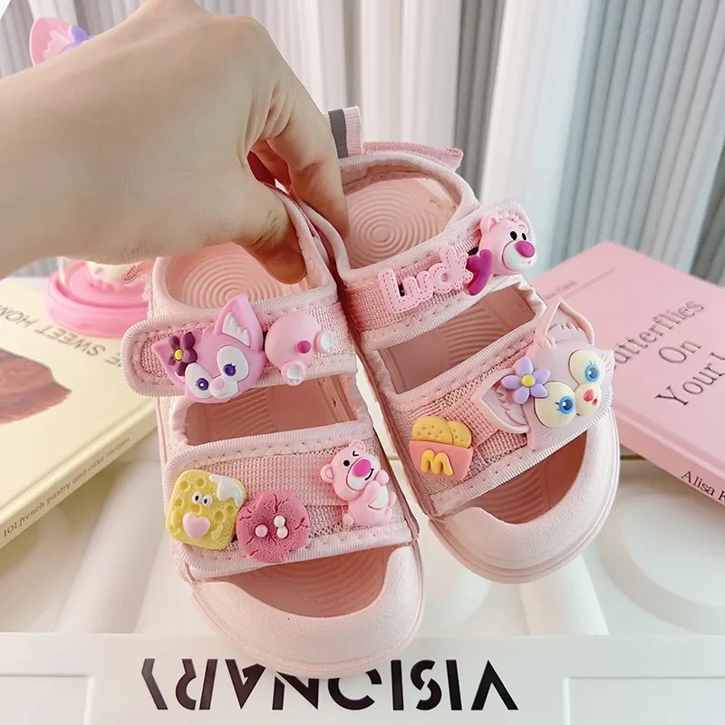 Anime Cartoon Melodie Kinderen Sandalen Zomer Zachte Zool Anti Slip Sandalen Modieuze Meisjes Strandschoenen 4-14T Kid Eva Sandalen