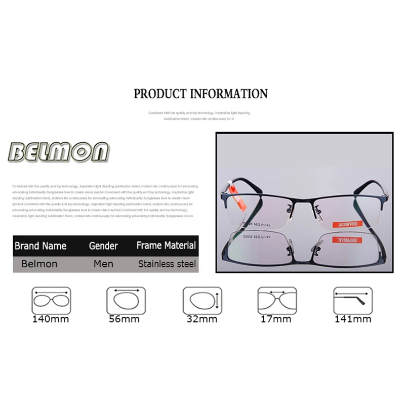 Customize Prescription Glasses Men Multi-Focal Progressive Photochromic Anti-Blue Light Myopia Hyperopia Eyeglasses