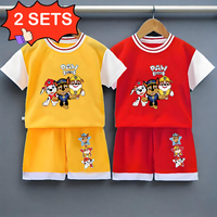 Summer Quick Drying Boys Basketball Sport Clothing Sets Breathable Kids Thin Comfortable T Shirt Shorts 2pcs Set Outfoor Outfits