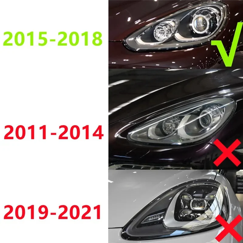 AT35-Right Front Headlight Sealing Strip Waterproof For Porsche Cayenne 2015-2017 Headlamp Rubber Weatherstrip Gasket Trim Parts