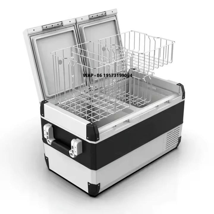 

75L Dual-Zone Car Refrigerator for Outdoor Sea Fishing Offshore Fishing Yacht RV Caravan Motorhome Motorboat Freezer Car Fridge