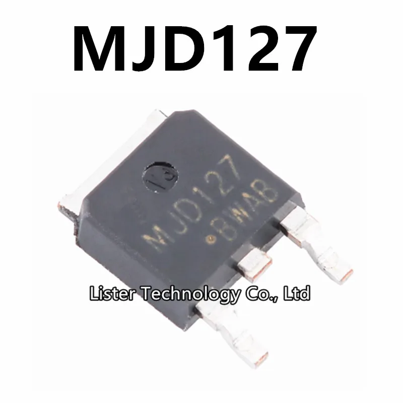 10~100Pcs/Lot New MJD127 TO-252 8A/100V PNP Transistor TO252 SMD