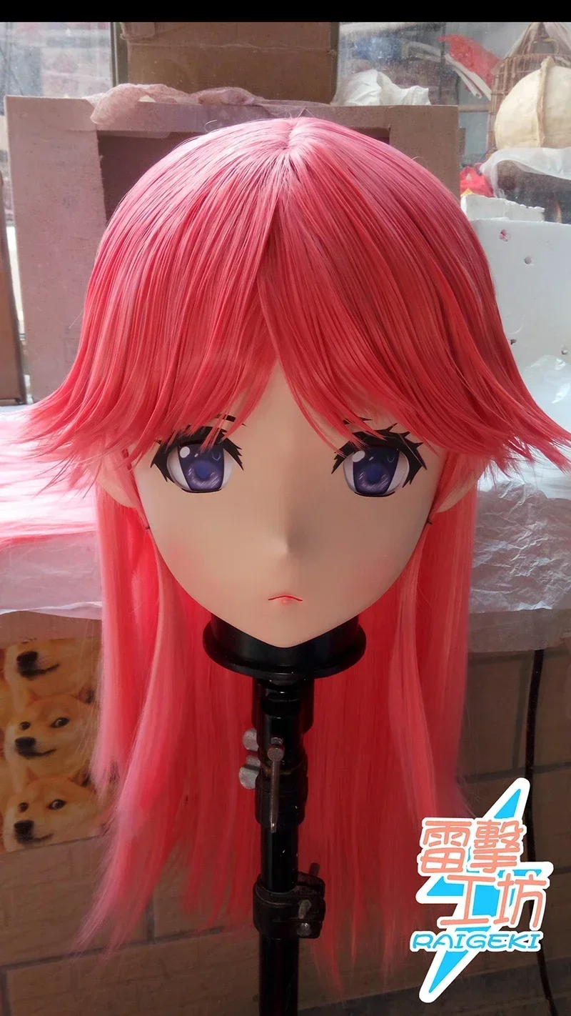 (RAIGEKI MAKS 39) Harz 3/4 Kopf weiblich/Mädchen Kigurumi Anime Cosplay Masken Crossdress Japan Rolle Lolita Crossdresser Puppe BJD Cos