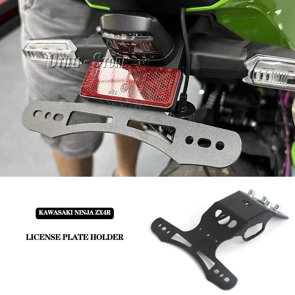 

For KAWASAKI NINJA ZX4R ZX4RR Rear Tail Tidy Fender Eliminator License Plate Holder Motorcycle ZX 4R 4RR ZX-4R ZX-4RR