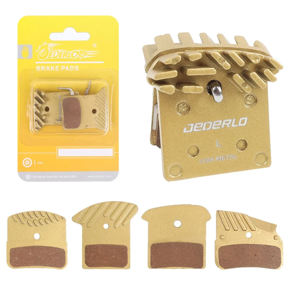 

JEDERLO All-metal brake pads for mountain bikes L01A L02A L03A L04A L05A Copper-based Disc Brake Heat Sink Pads for Shimano NUTT