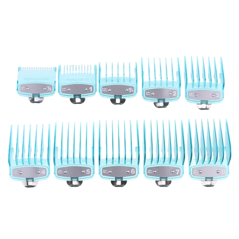 8/10Pcs Hair Clipper Limit Comb Guide Limit Comb Trimmer Guards Attachment 1.5-25mm Universal Professional Hair Trimmer