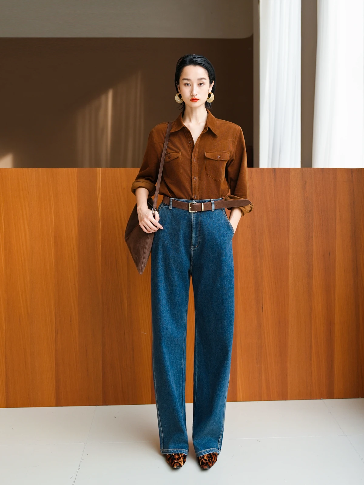 

Джинсы LemonChen Winter Fce с начесом, улучшенная версия, с высокой талией, утягивающие, удлиняющие, повседневные, из хлопкового денима