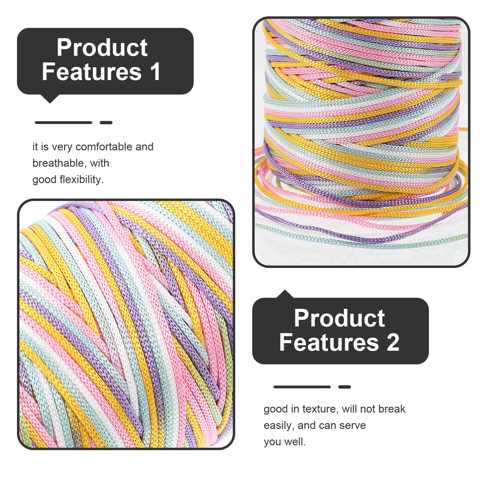 

1 Roll Ice Silk Crochet Yarn For Hat Weaving Soft Breathable Diy Craft Material Hand Knitting Thread Multi-Use Yarn