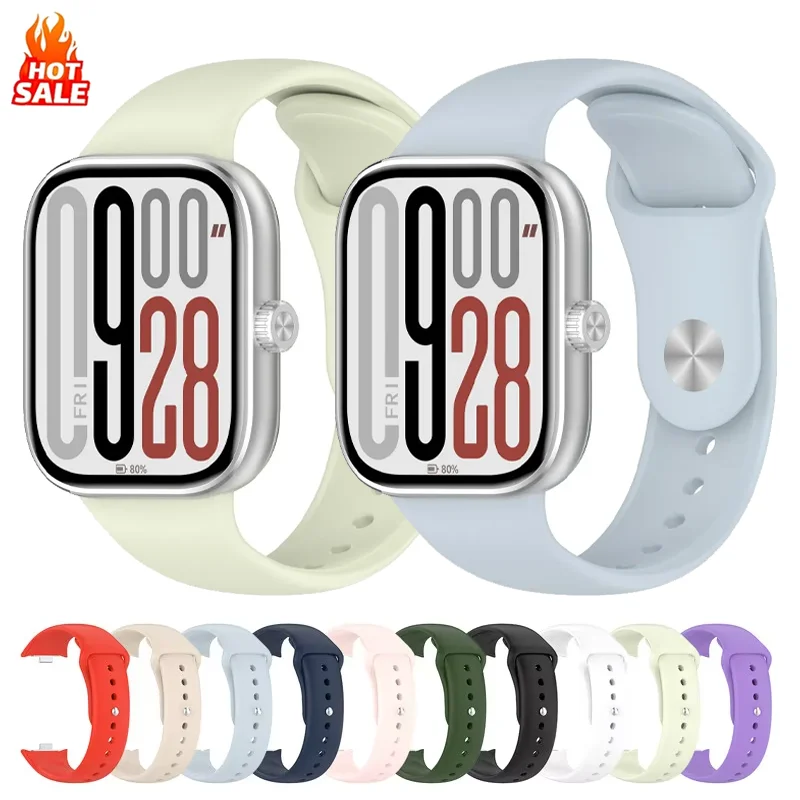 

Sports Silicone Strap For Redmi watch 6 5 4 Wristband For Xiaomi Mi Band 9 Pro/8 Pro Correa Bracelet Band Watchband Accessories