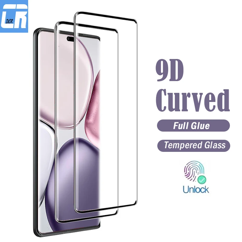 

Изогнутое закаленное стекло для Honor Magic7 6 Lite Magic V5, защитная пленка для экрана Honor X9c X9b, полное клеевое покрытие