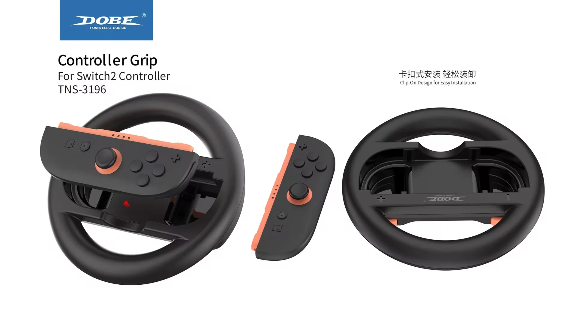 2PCS Steering Wheel for   2 Joy Con Controller Switch Joycon 2 Racing Wheel Hand Grip for Mario Kart 8 Deluxe