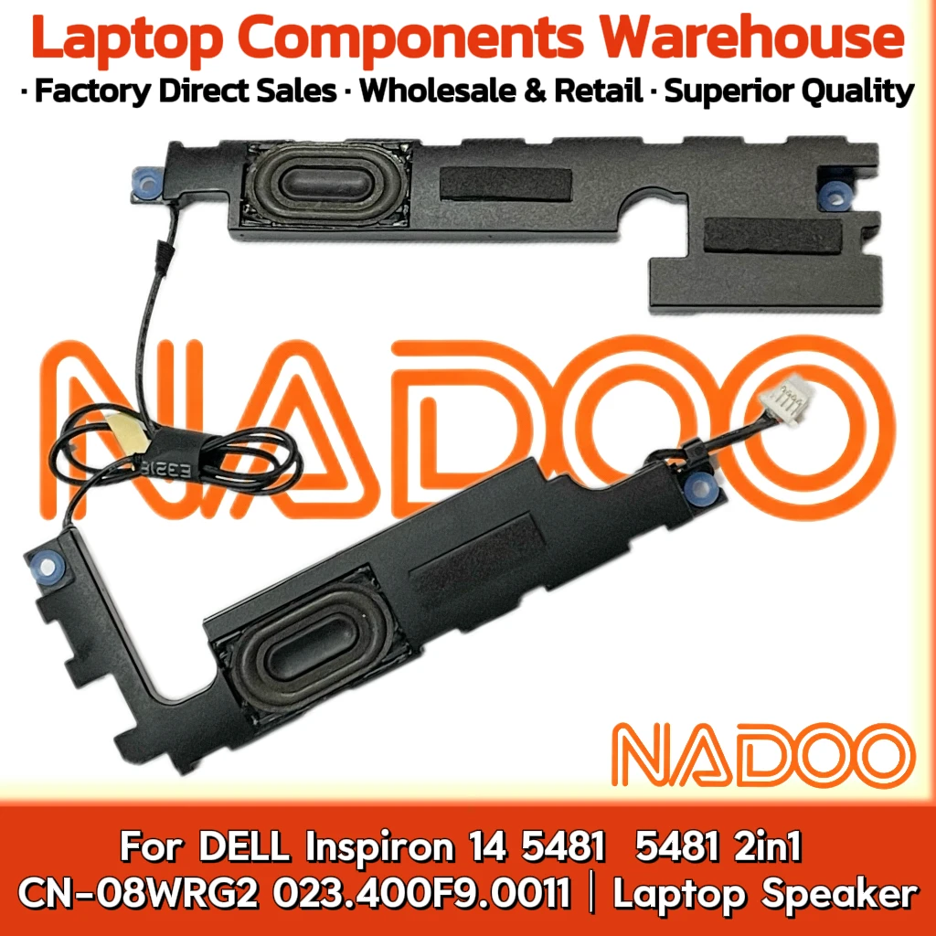 New Original Laptop Notebook Audio Speaker For DELL Inspiron 14 5481 5481 2in1  CN-08WRG2 023.400F9.0011 built-in horn audio view 2