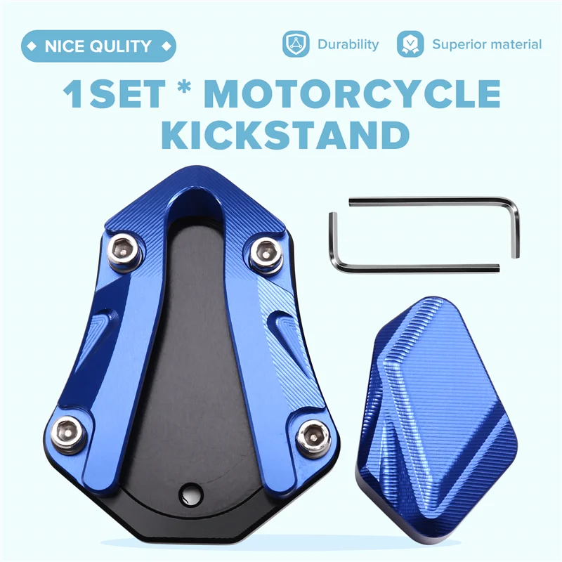 

Motorcycle Kickstand Foot Side Stand Enlarger Plate Kickstand Enlarge Extension For ZONTES 368G