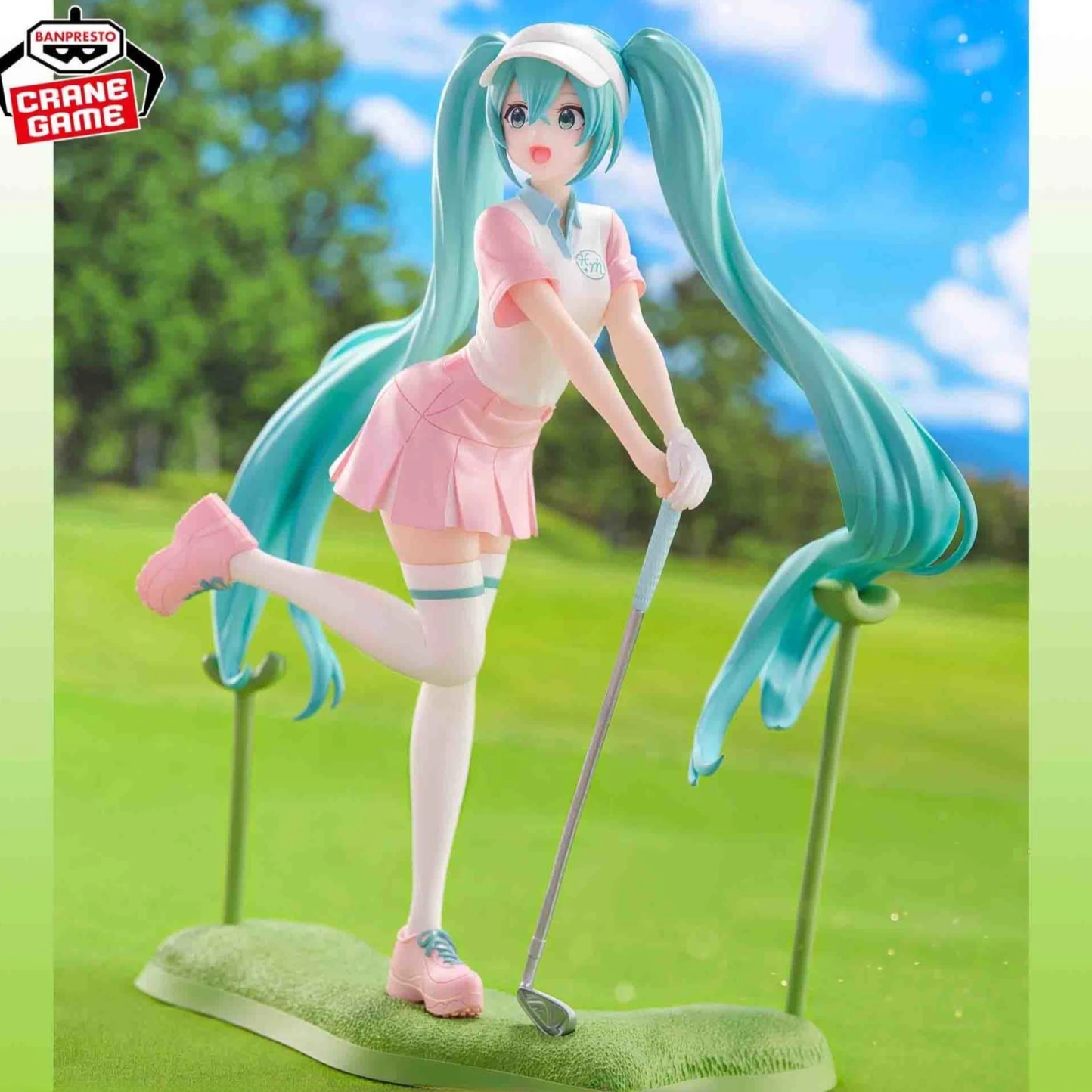 Hatsune Miku Anime Figures Toys Golfing Chapter Figure BANDAI Model Dolls Statue Holiday Memory Collection Toy Ornament Gifts