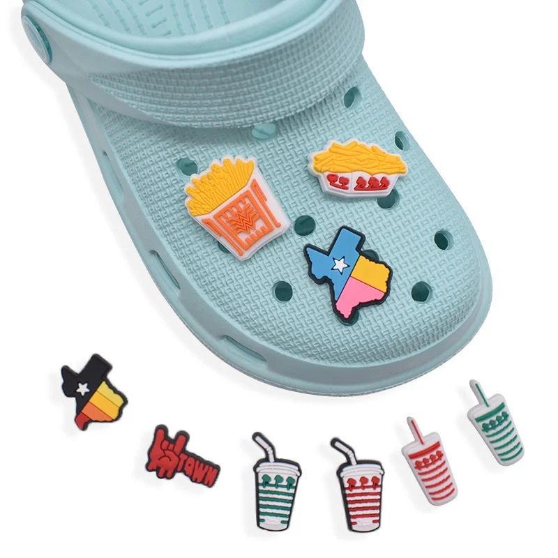 PVC Shoe Charms sushi Shoe Accessories pizza Shoe Decoration Shoe Buckles Accessories for Clog Sandals X-mas Gifts Buckle