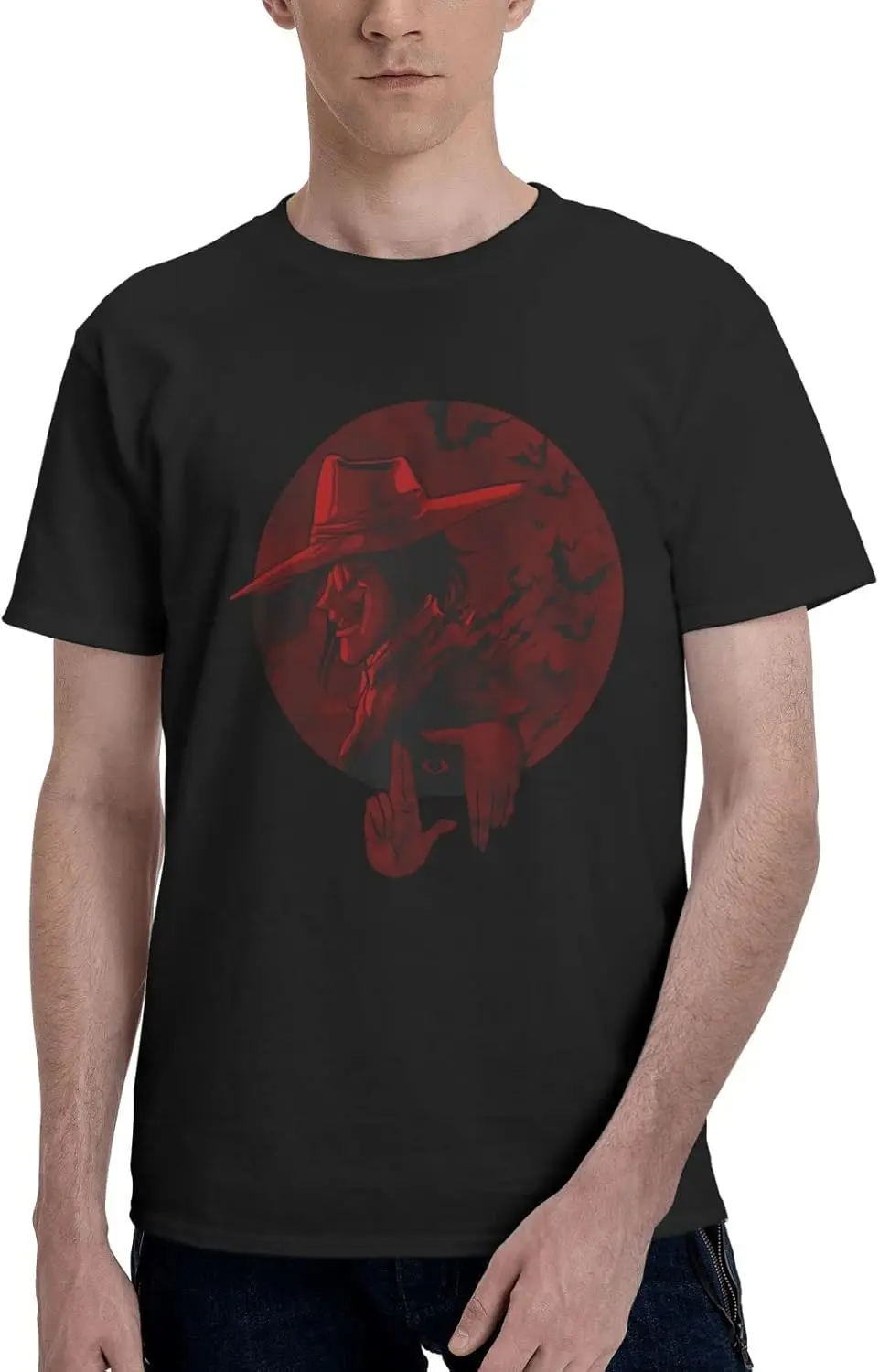 Anime Hellsing T Shirt Man's Summer Cotton Crew Neck Fashion Tee Cool Casual Tops