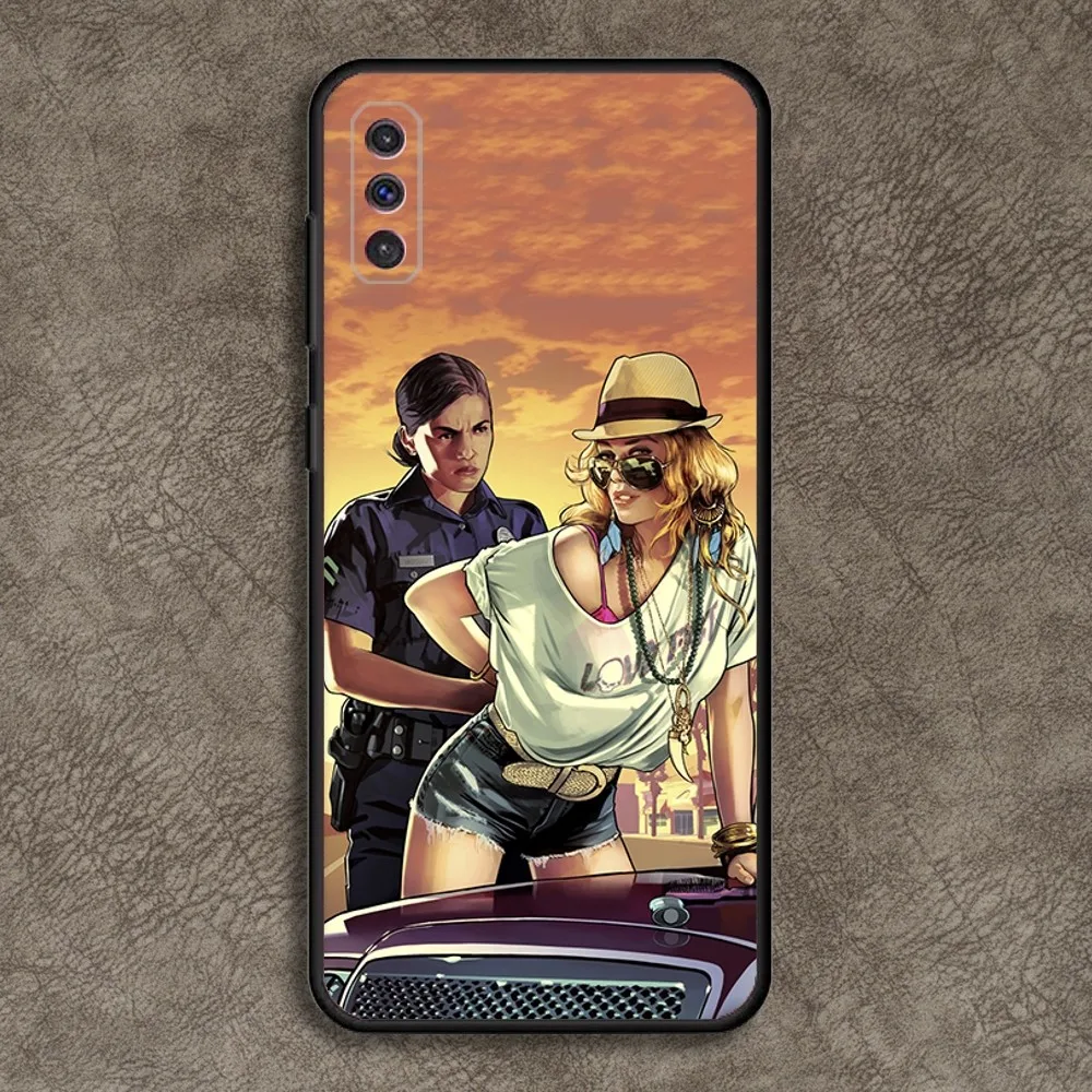 Grand Theft Auto GTA 5 Phone Case for SamsungA 91,80,73,72,71,70,53,52,51,42,41,40,32,31,30,22,21,20,13 S 4G 5G Soft Black Case