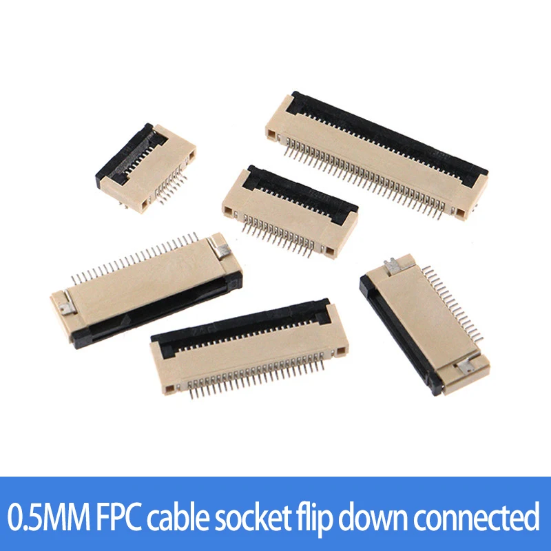 FPC flip cover connected to FFC connector LCD cable tray with a spacing of 0.5MM 4P/5P/10P/20P-60P Terminal block connector