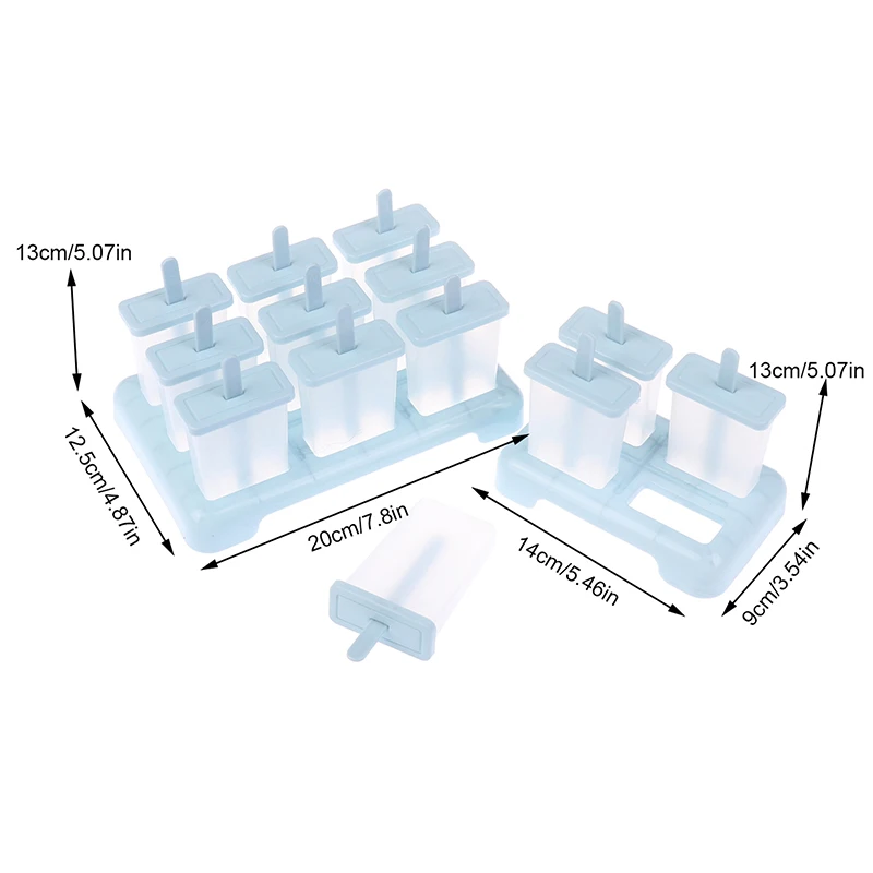 Molde De Picolé De Sorvete, Caixa De Gelo Caseira DIY Com Vara De Plástico, Molde De Gelo, Bandeja De Cubo De Gelo, Gadgets De Cozinha