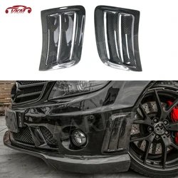 Carbon Faser Auto Vorderseite Kotflügel Stoßstange Air Vent Zierleisten für Benz C Klasse W204 C63 AMG 2008-2011 FRP Auto Facelift Zubehör