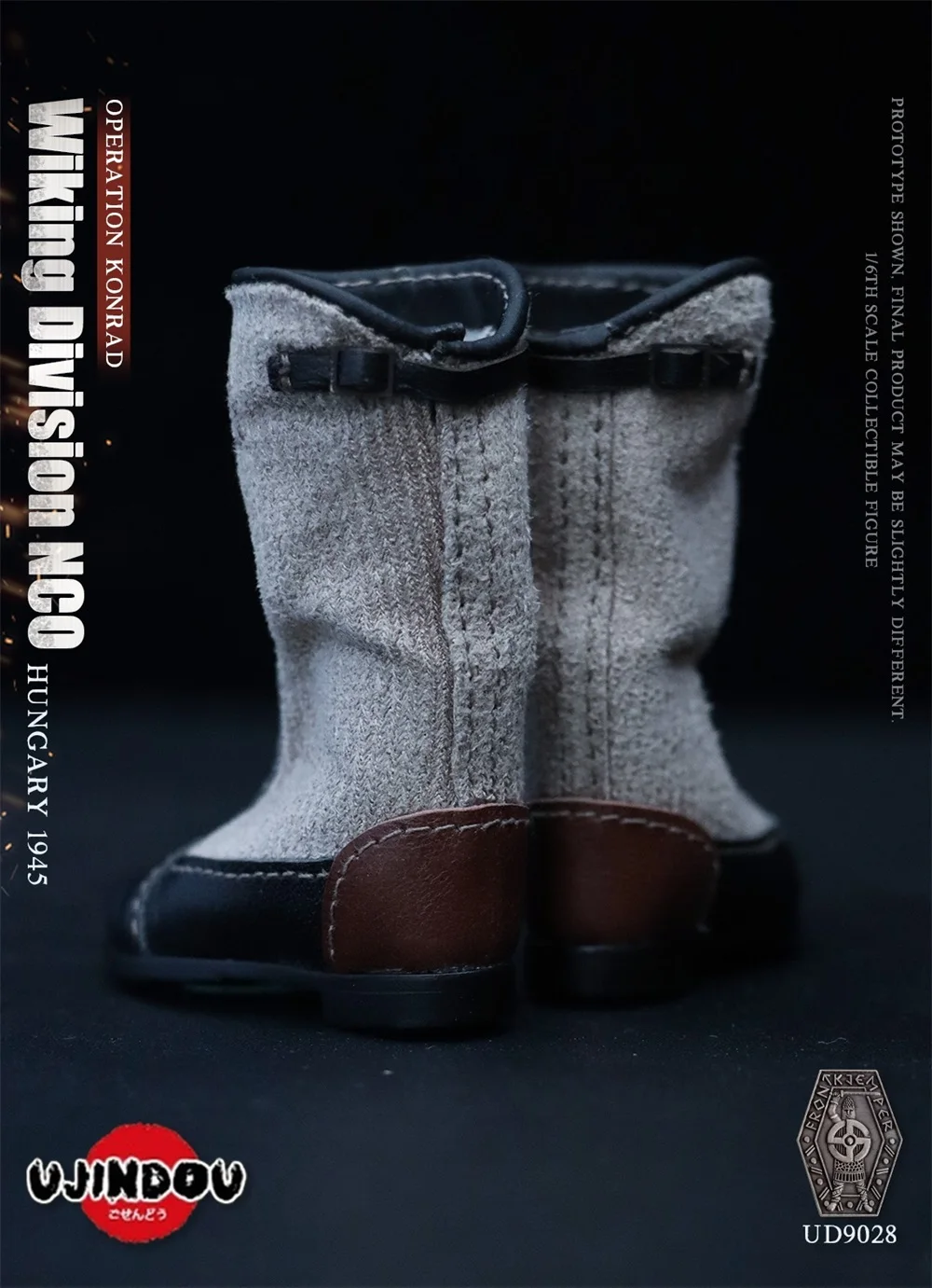 1/6 UJINDOU UD9028 Serie Soldaat 1945 Witte Holle Schoen Laarzen Taille Riem Voor 12 "Action Figure Verzamelen