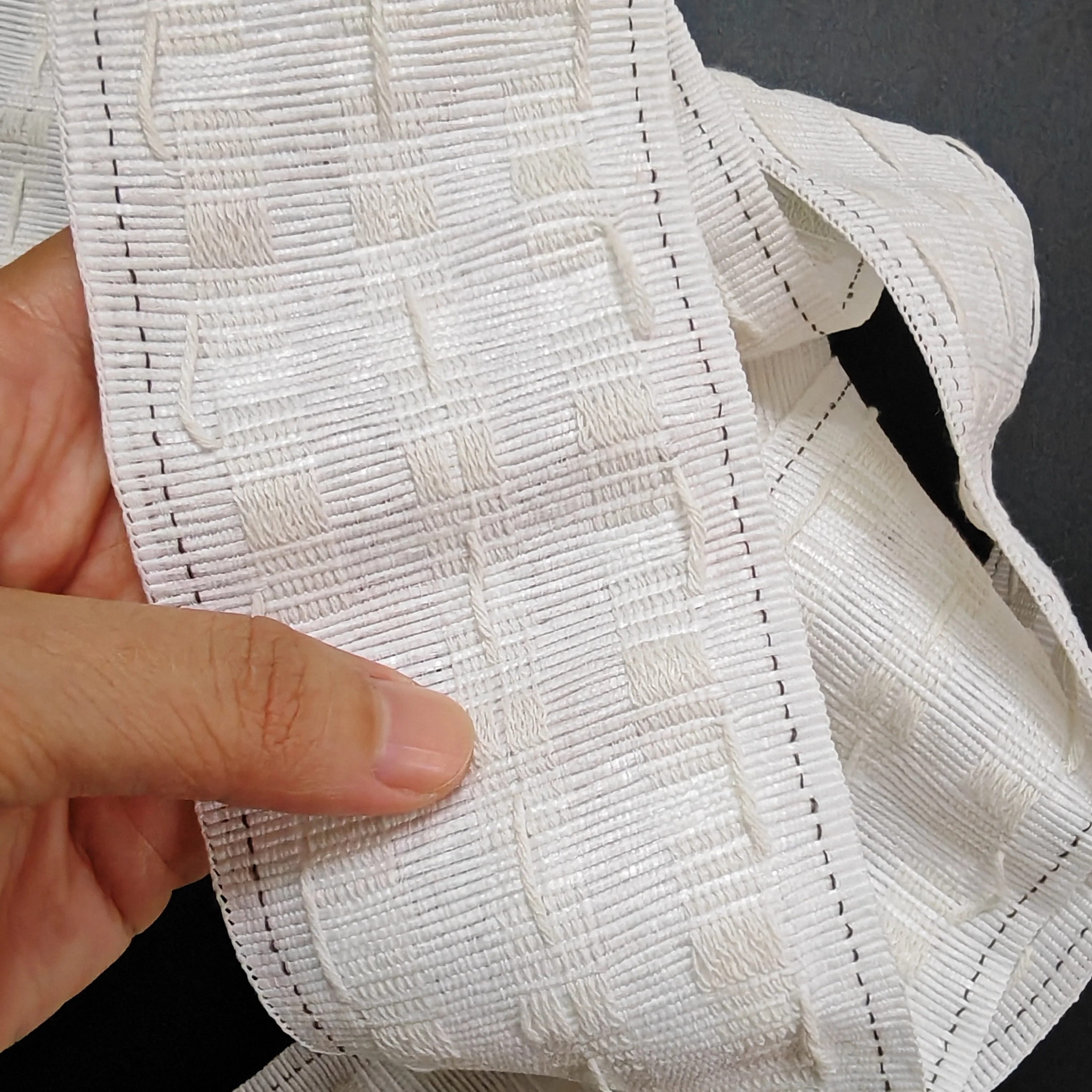 5M Polyester Pencil Pleat Curtain Tape 3 Strings Curtain Header Tape DIY Curtain Making Accessories White Curtain Gathering Tape