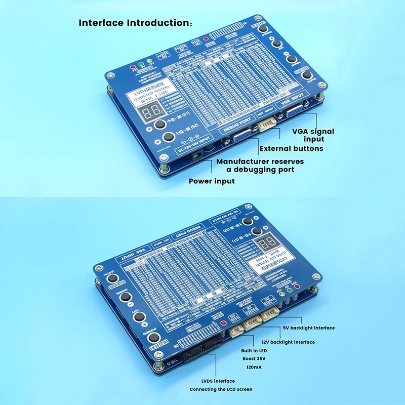 Imagem -06 - Verificador do Tela Táctil do Lcd Lvds 2k 4k T60s T100s