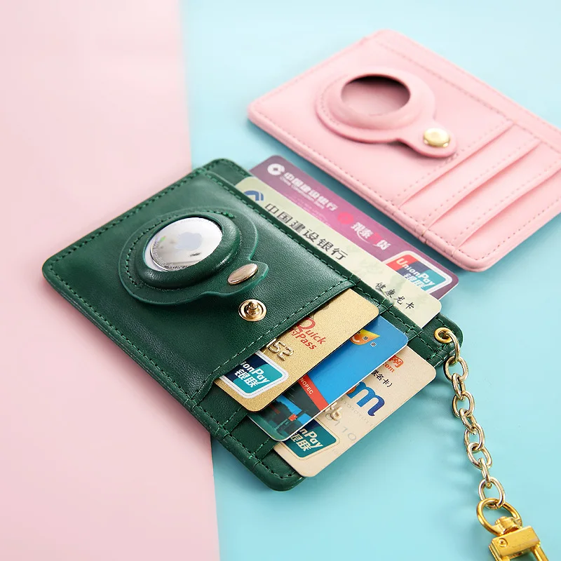 Multi Pocket Card Holder Super Thin Small Wallet Pu Leather Mini Business Credit Card Case Ladies Coin Purse