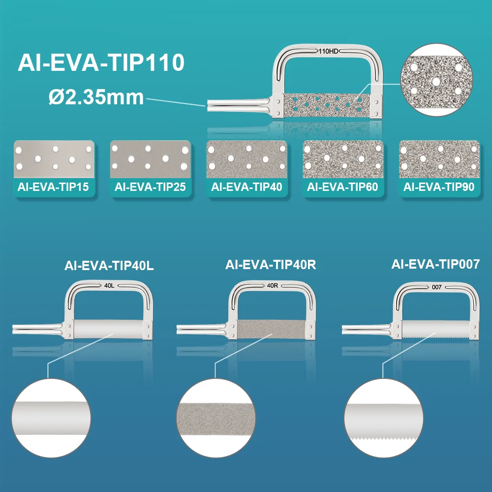 AI-IPR-SET Dental Interproximal Saw Blades​​ Mixed Sizes for 4:1 Vertical Reciprocating Orthodontic Handpiece