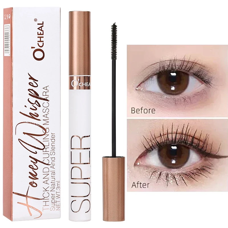 Ultra-fine Small Brush Head Mascara Lengthening Black 3D Lash Eyelash Extension Eye Lashes Long-wearing Black Mascara Cosmetic