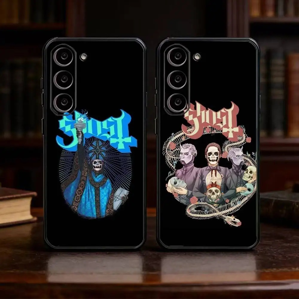 band gothic G-Ghost Heavy Metals Phone Case For Samsung Galaxy A13,21s,22,31,32,52,53,71,72,73,Soft Black Cover