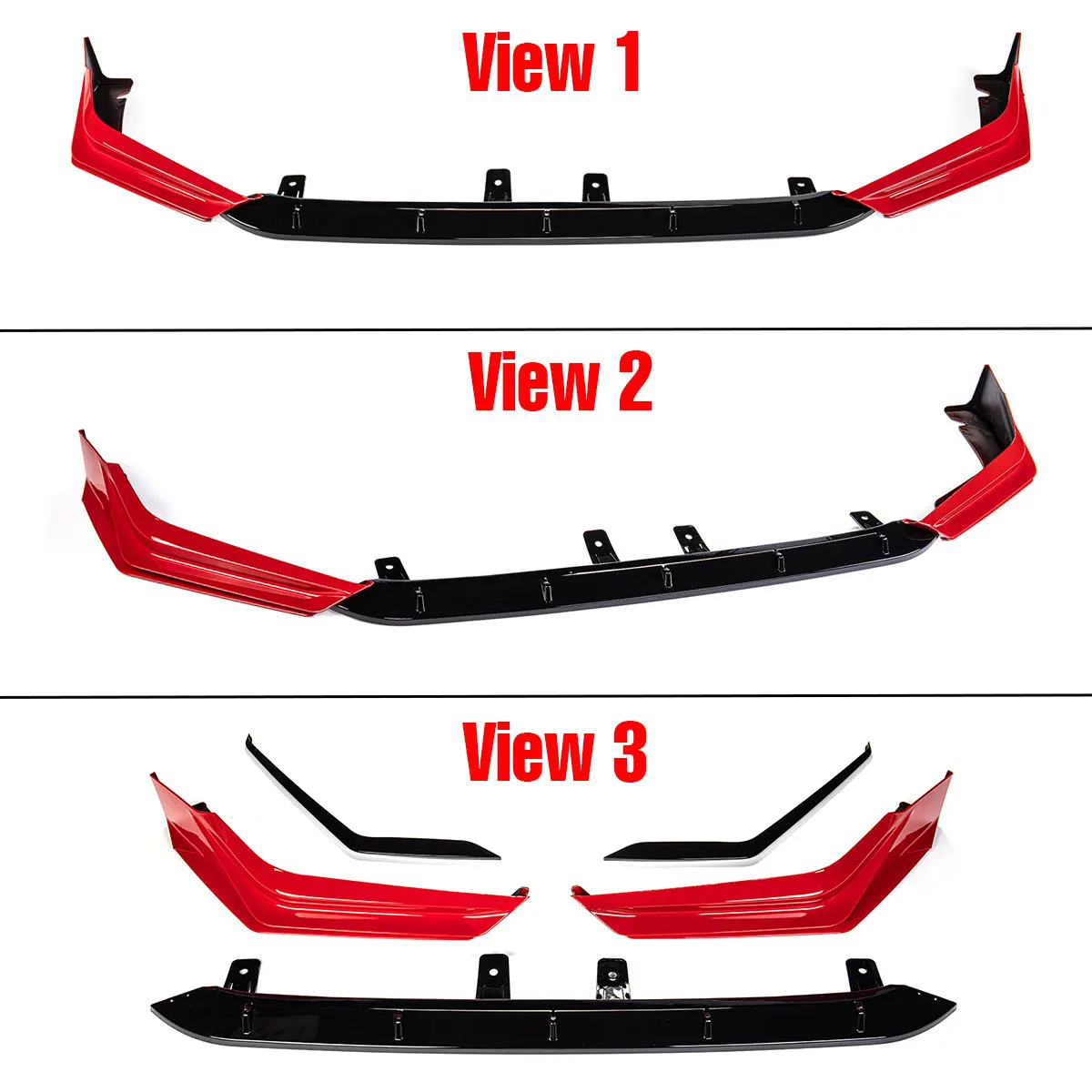

FE180 Front Bumper Spoiler Lip Chin Bumper Body Kits Splitter For Honda For Civic FE180 2022-2023 Front Bumper Guard Protection